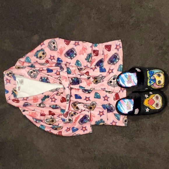 Girl's LOL Pajama & Shoe Set 6x/2-3 - Picture 1 of 4